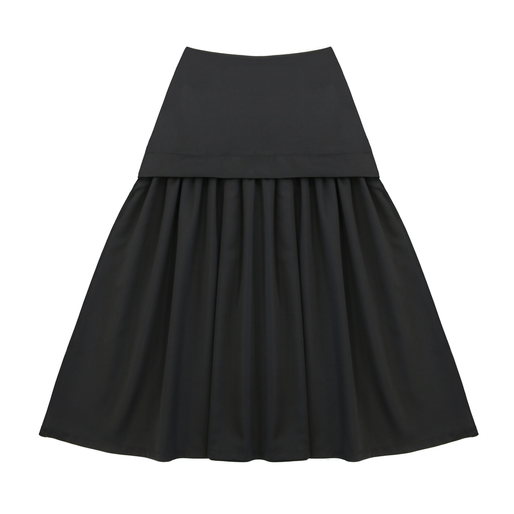 Coco Blanc Black Taffeta Skirt – Elegant Child NY