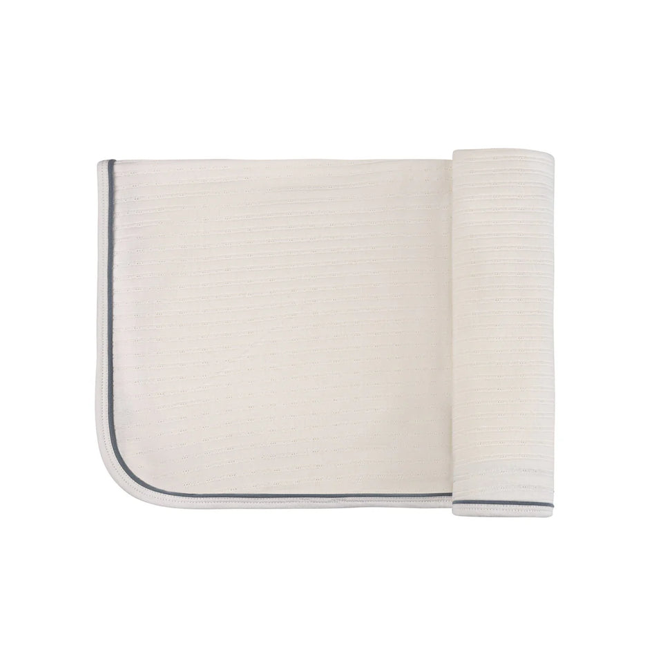 Loom Ivory Pin Dot Blanket