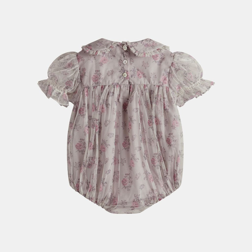 Cera Una Volta Vienna Pink Roses Romper