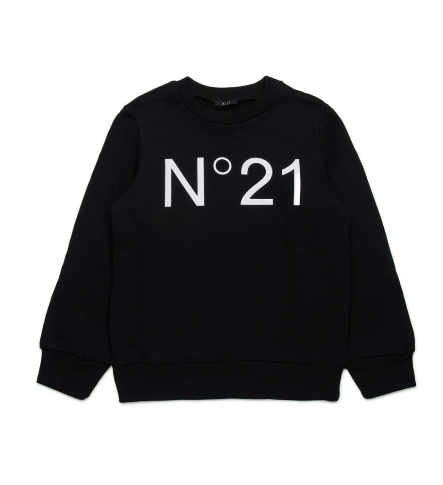 N21 Logo Black Crewneck