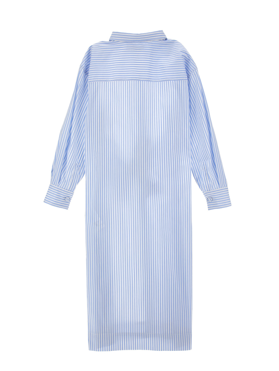 Philosophy Blue and White Poplin Shirt Dress