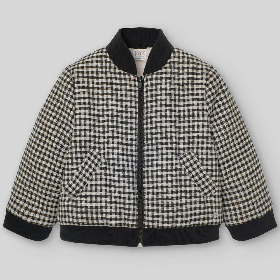 Paz Black Check Jacket