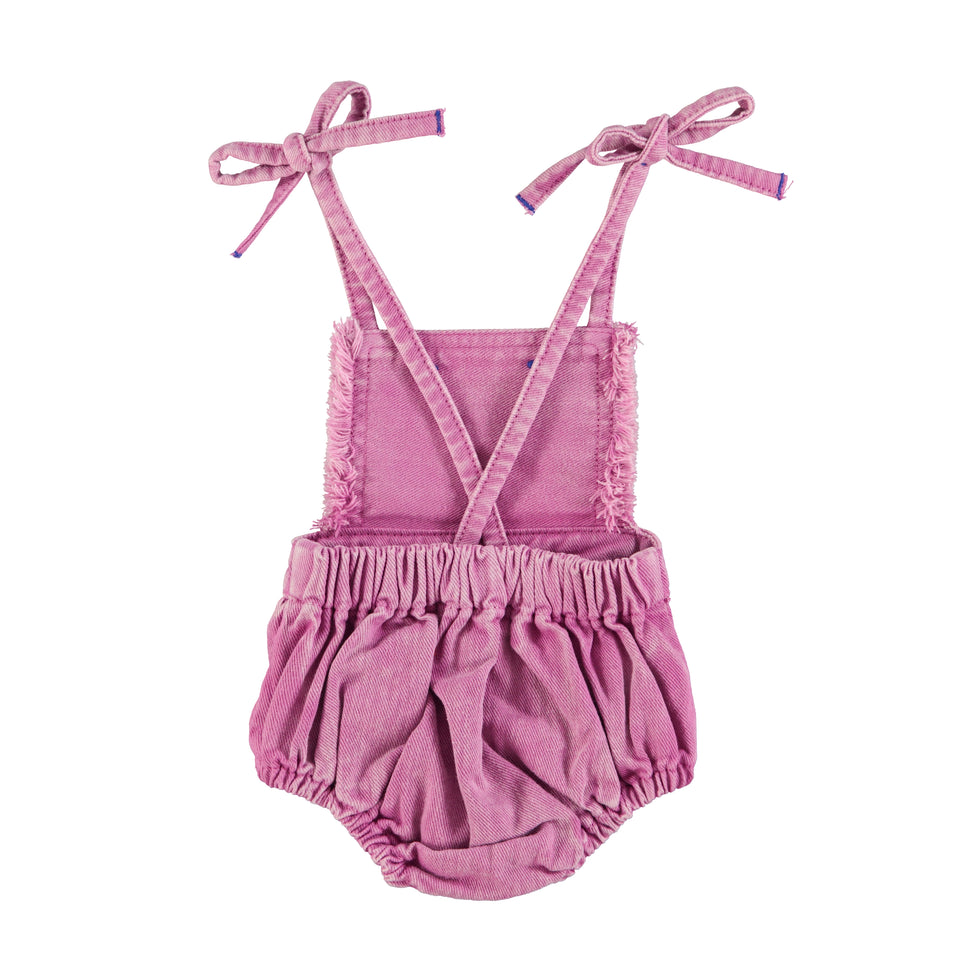 Piupiuchick Lavender Denim Romper
