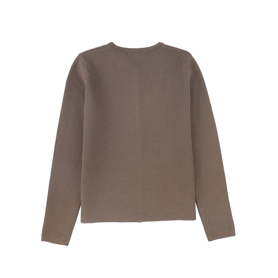 Bace Beige Embroidered Cardigan