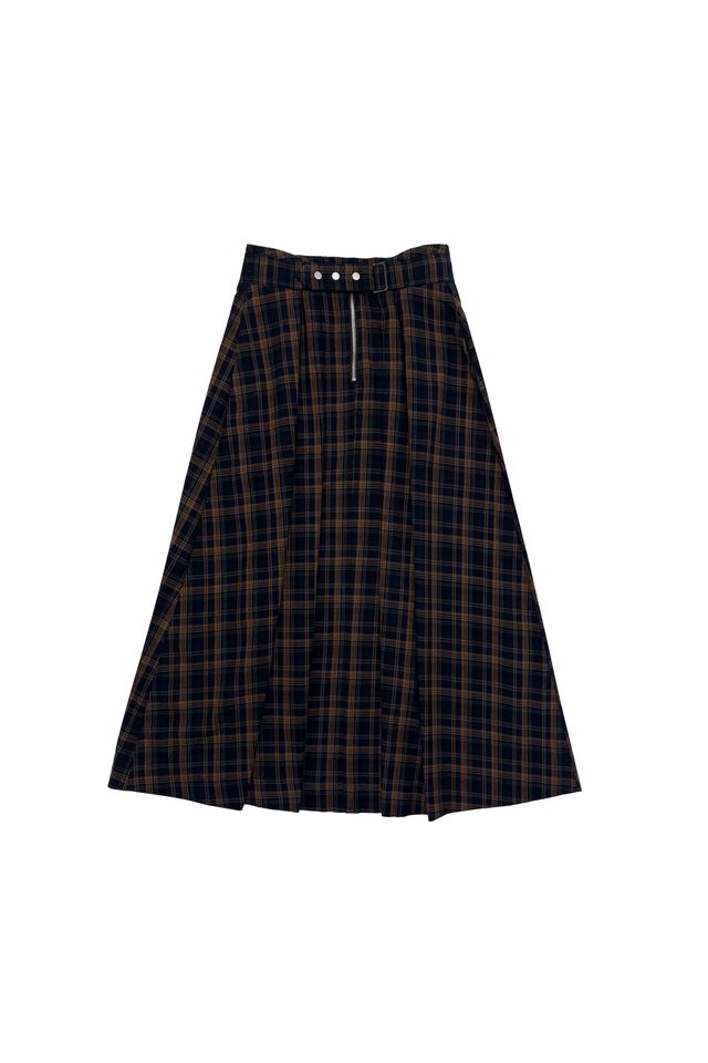Zaikamoya Olga Plaid Skirt