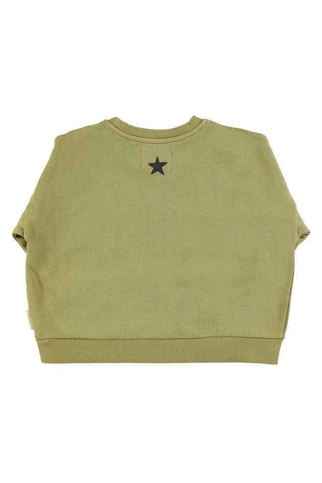Piupiuchick Olive Green Tiger Sweater