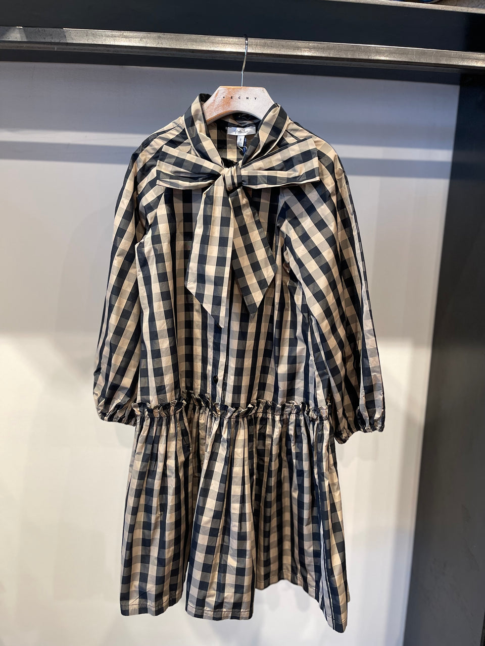 Piccola Ludo Quadro Beige Dress