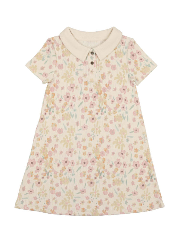 Maniere Beige Pretty Garden Dress