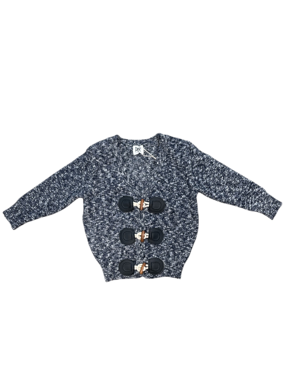 Noma Navy Marled Slub Toggle Cardigan
