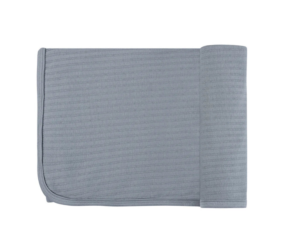 Loom Blue Pin Dot Blanket