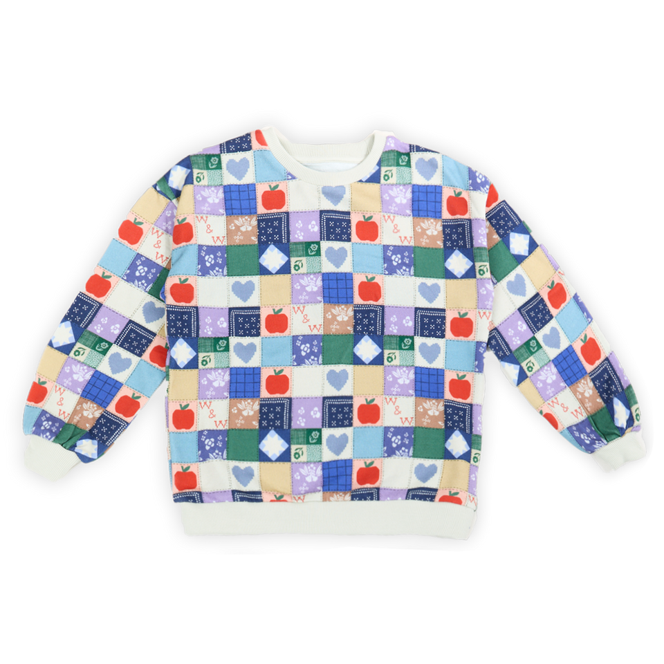 Wander and Wonder Multi Quilt Sweatshirt