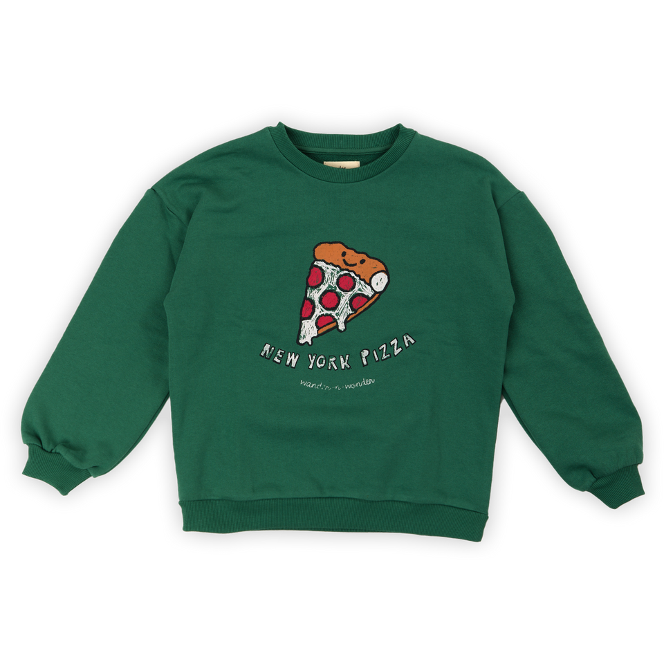 Wander and Wonder Parsley Pizza Sweatshirt