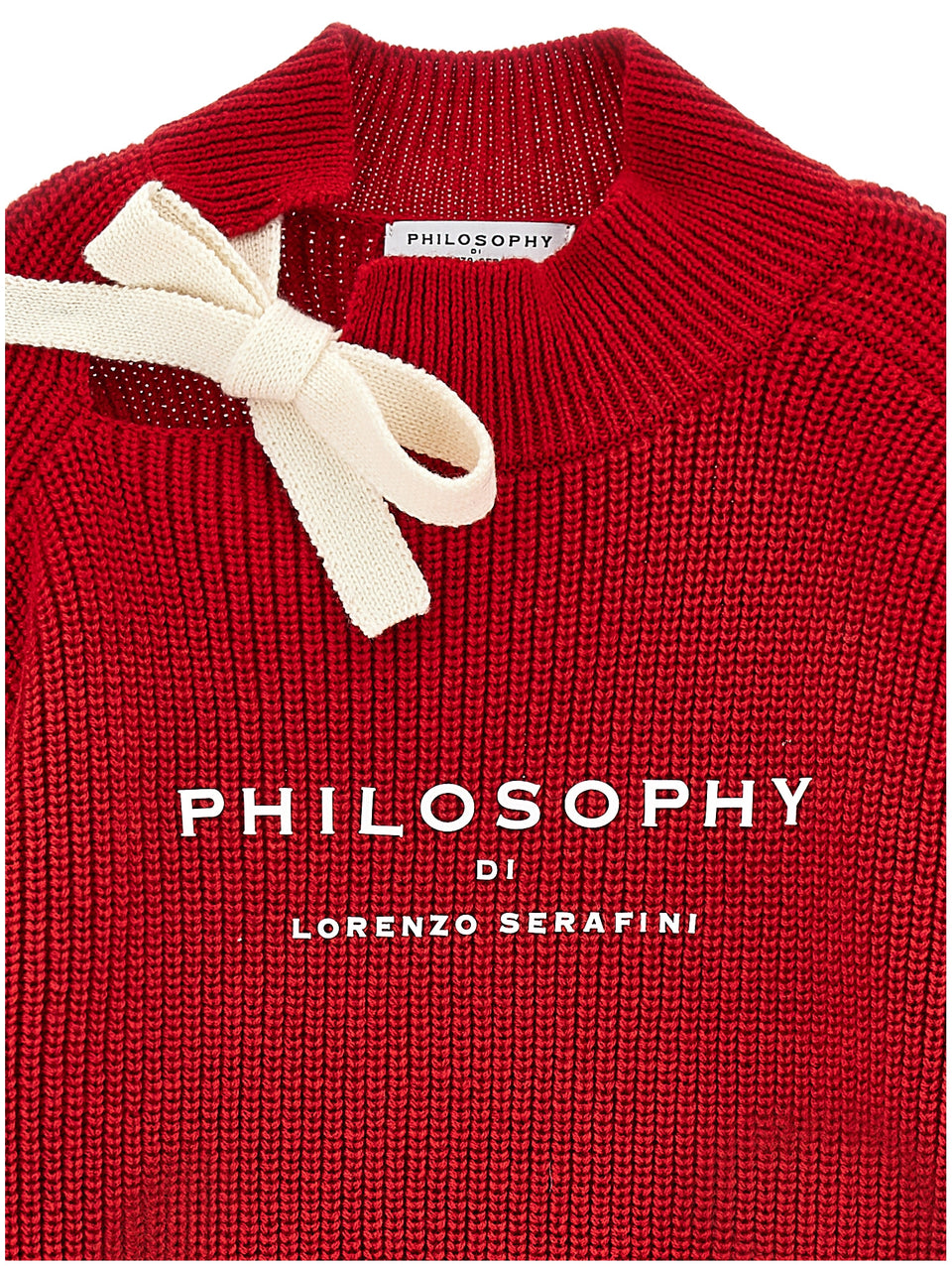 Philosophy Red Sweater w/ Bow