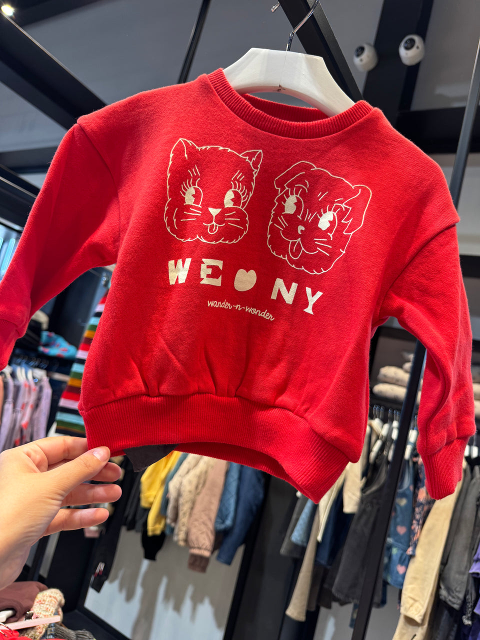 Wander and Wonder Cherry Dog and Cats Sweatshirt