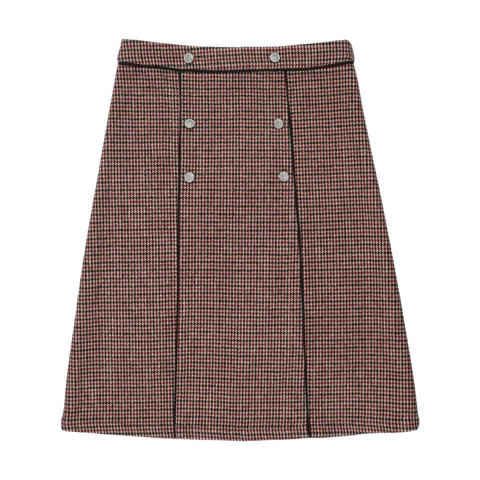 Urban Edge Multicolor Houndstooth Skirt