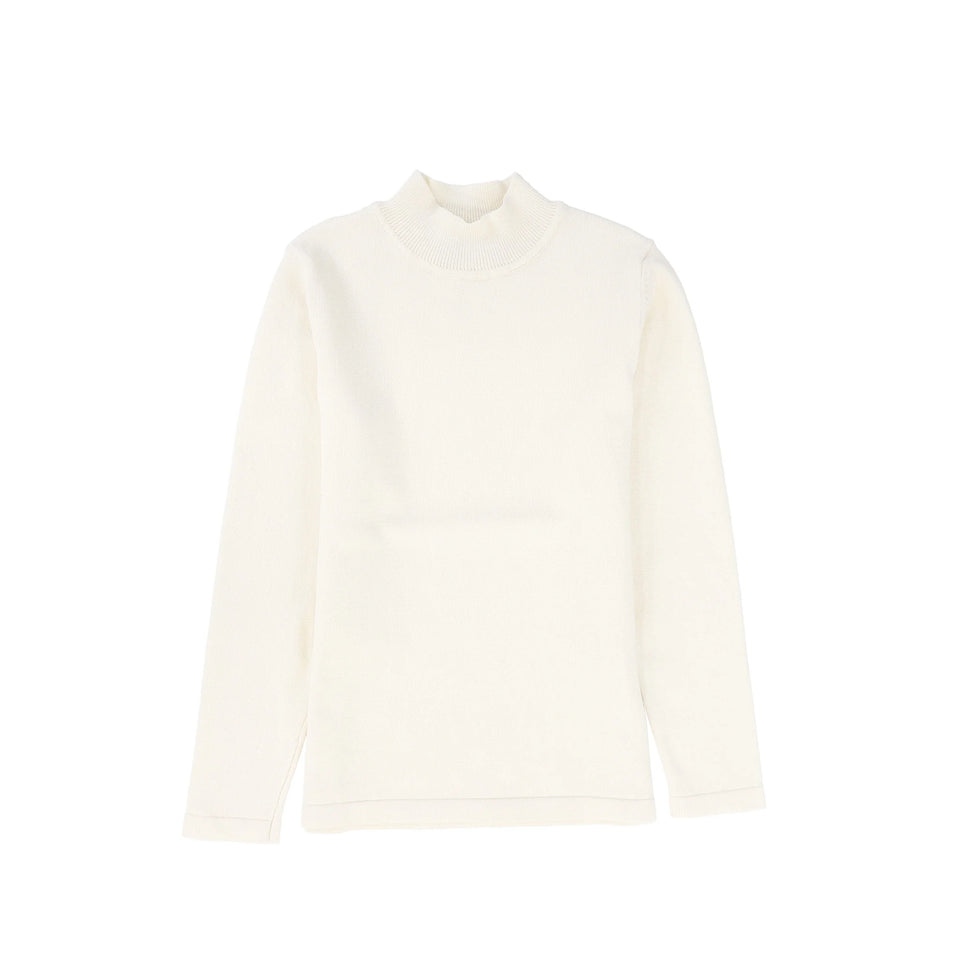 Le Bourdon Cream Fitted Turtleneck