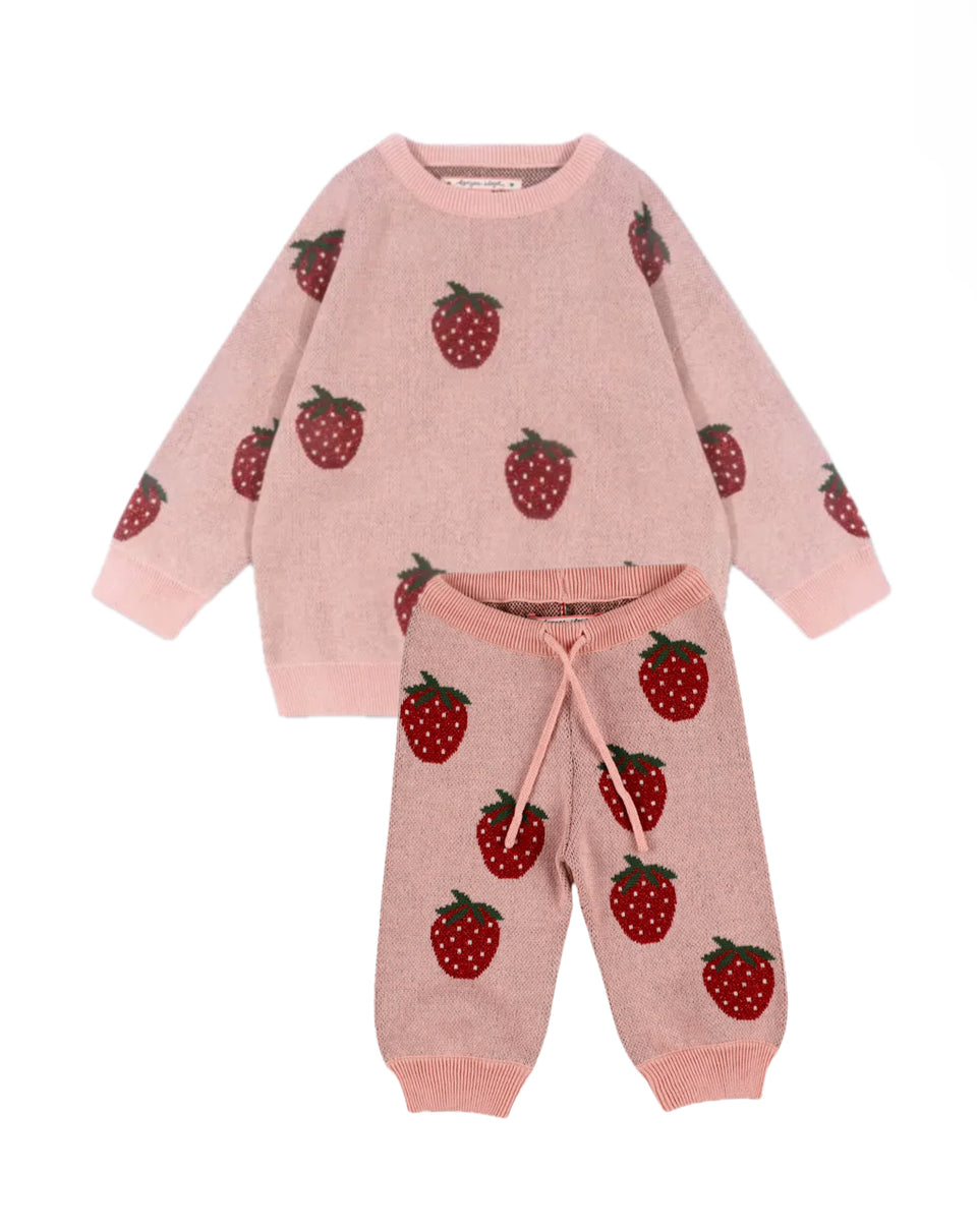 Konges Slojd Strawberry Lapis Lurex Knit Set