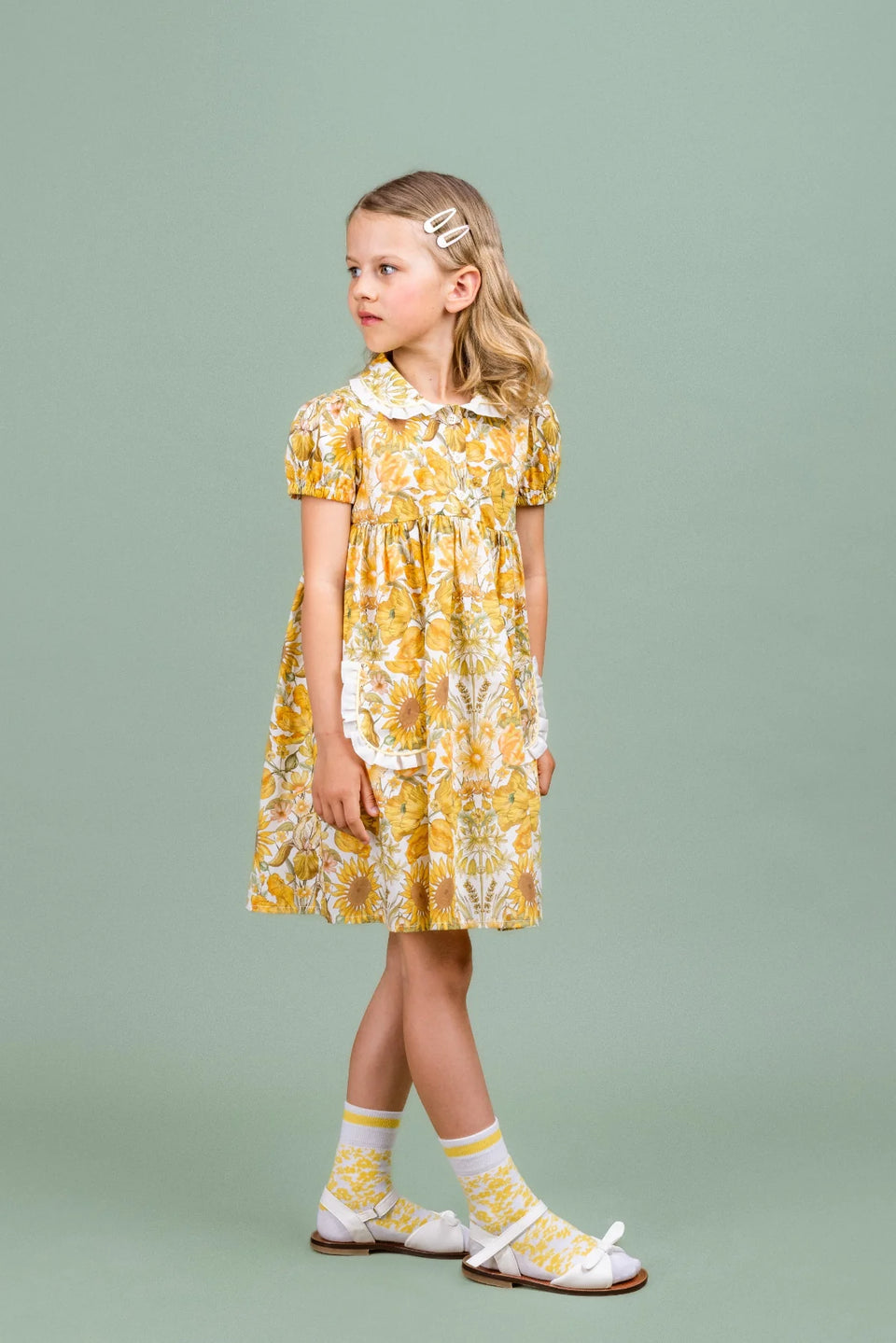 Paade Mode Yellow Sunflower Dress