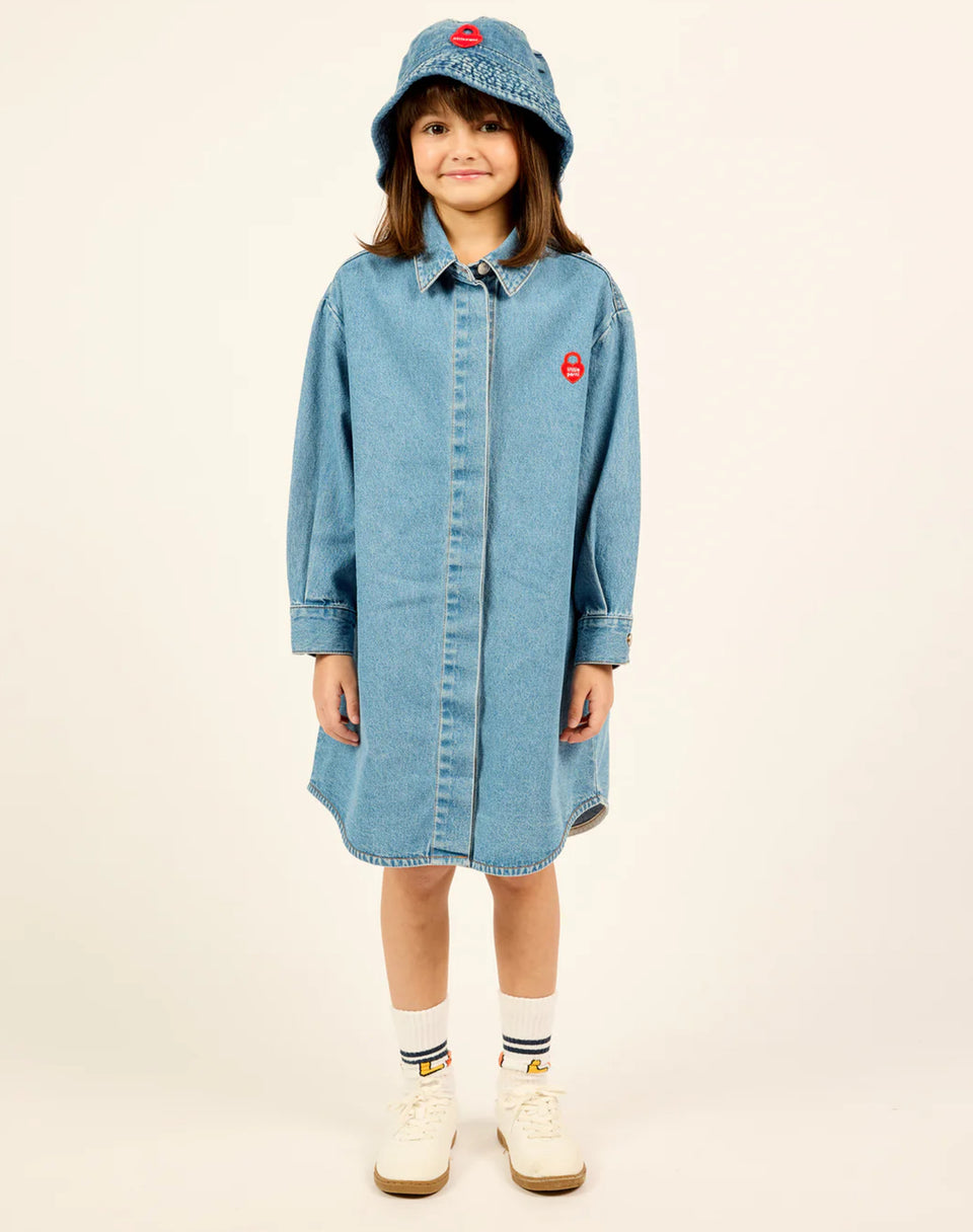 Little Parni Blue Denim Shirtdress