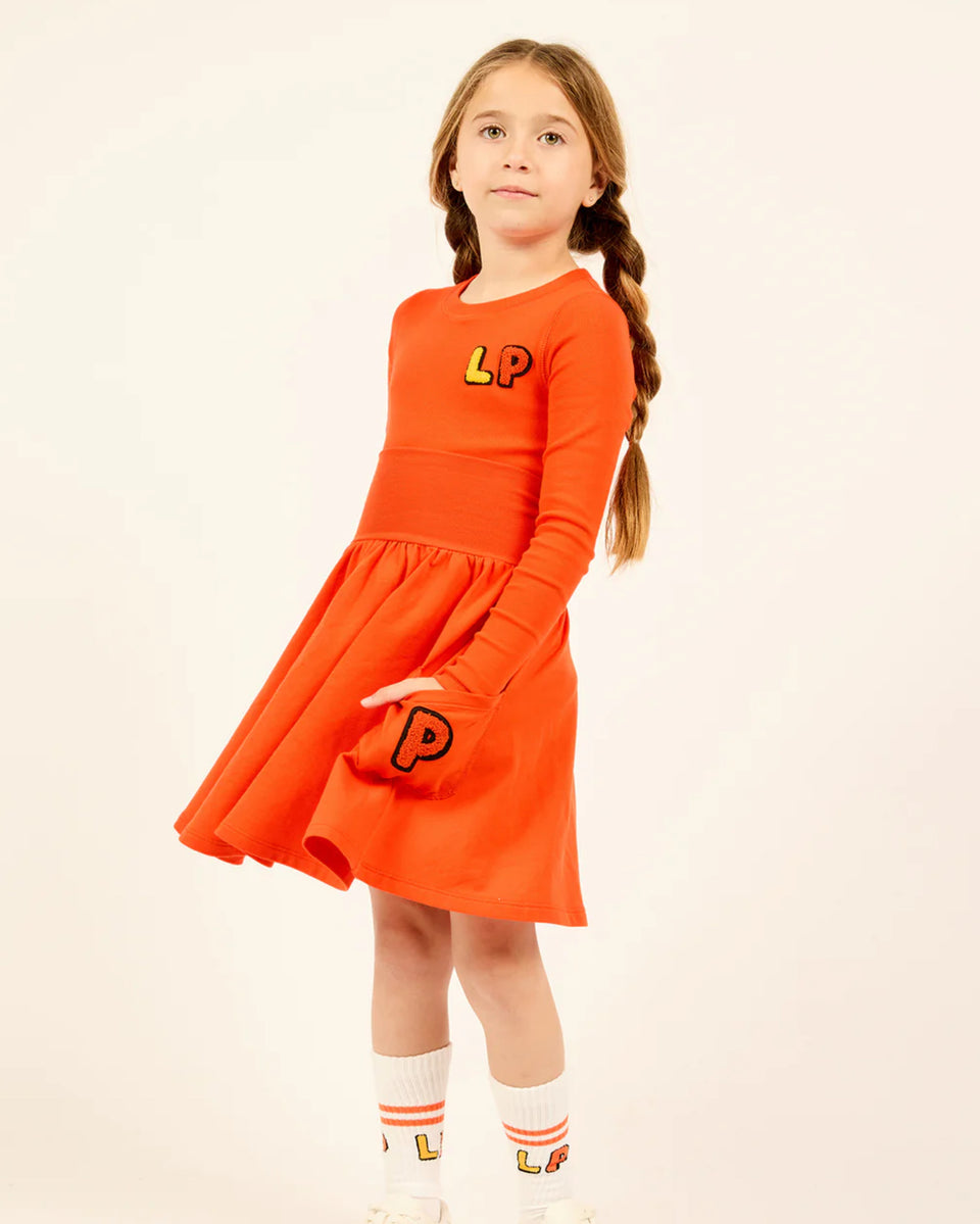 Little Parni Orange Long Sleeve Tshirt