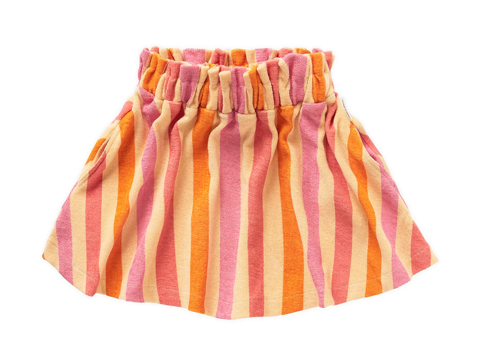 Sproet and Sprout Nectarine Stripe Paperbag Skirt