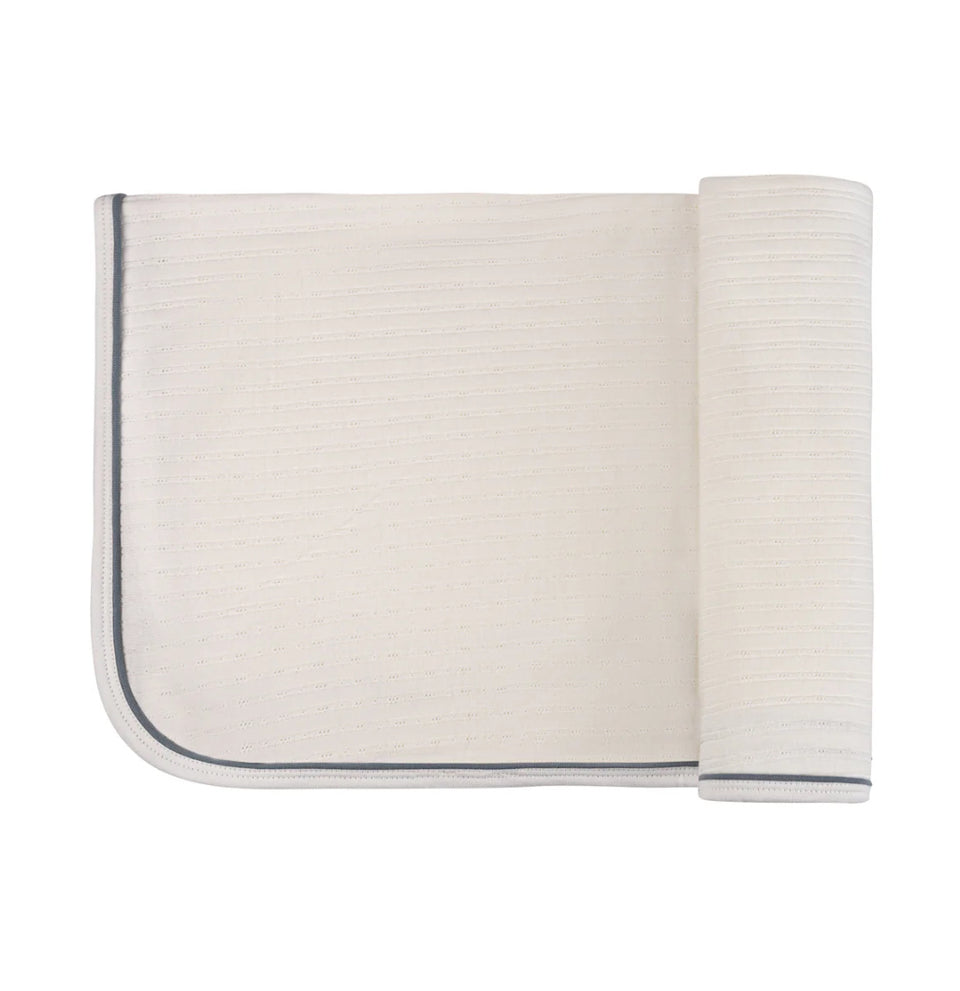Loom Ivory Pin Dot Blanket