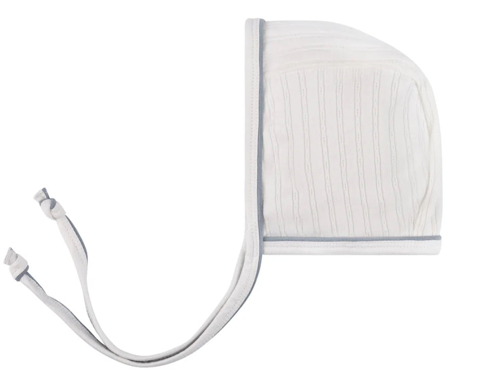 Loom Ivory Pin Dot Collar Footie