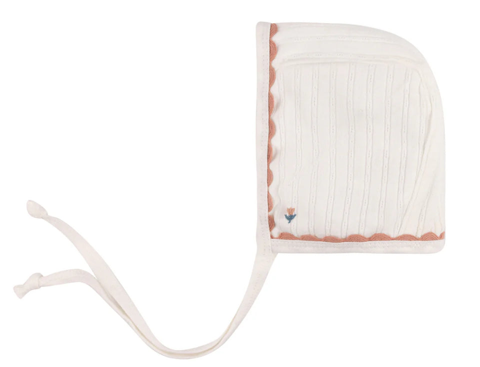 Loom Ivory Tulip Collar Footie