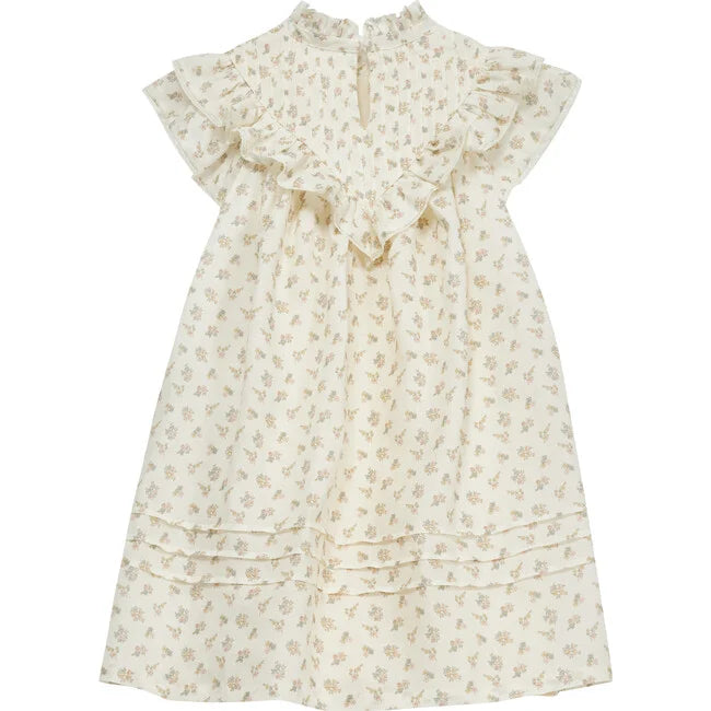 Cera Una Volta Cream Flower Sandra Dress