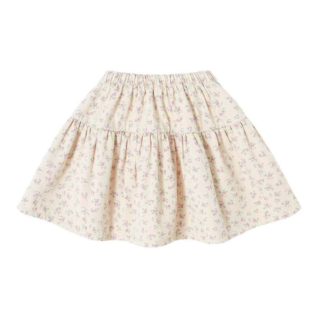 日本最大の Beige Vintage Tocoto Flowers Elegant – Skirt Flared Twill トップス
