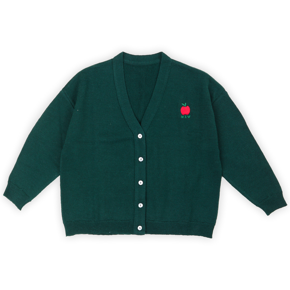 Wander and Wonder Deep Olive V- Neck Cardigan