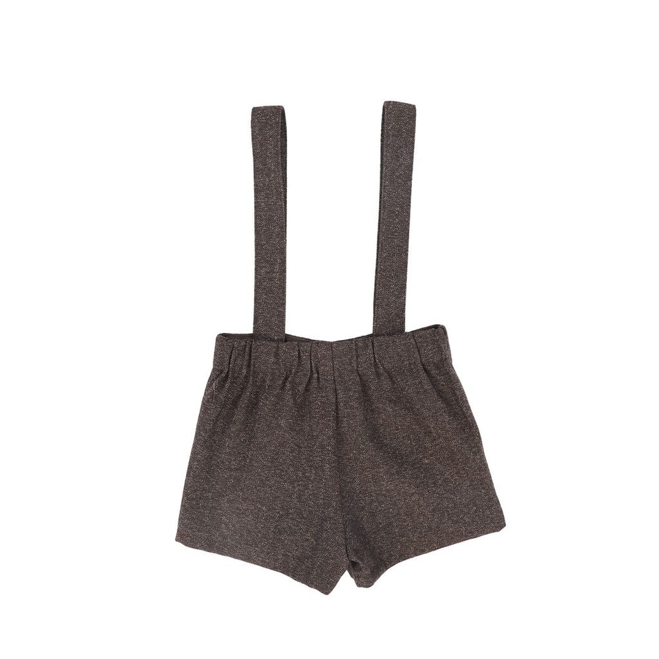 Le Bourdon Brown Textured Overalls