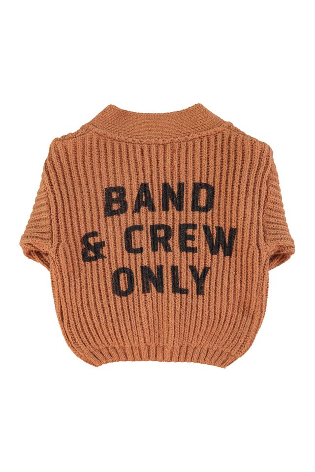 Piupiuchick Brown "band & crew only" Knit Cardigan
