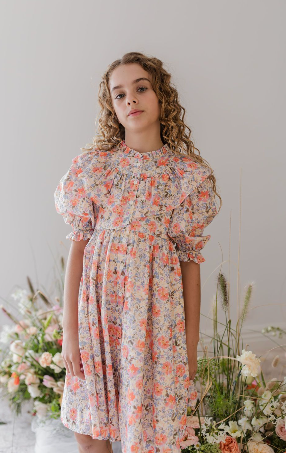 Steph Spring Bloom Voile Dress