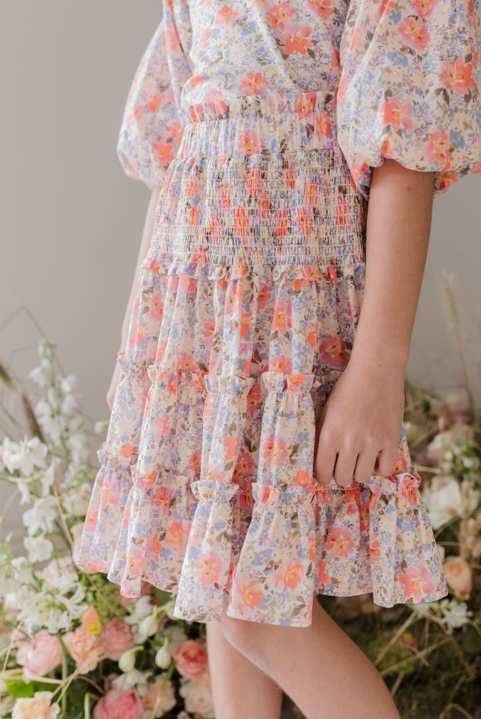 Steph Spring Bloom Voile Skirt