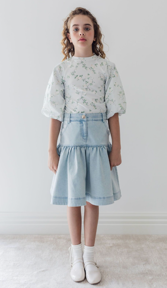 Steph Cream Bud Denim T-shirt