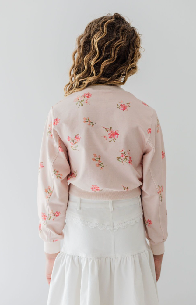 Steph Petite Rose Sweat Top