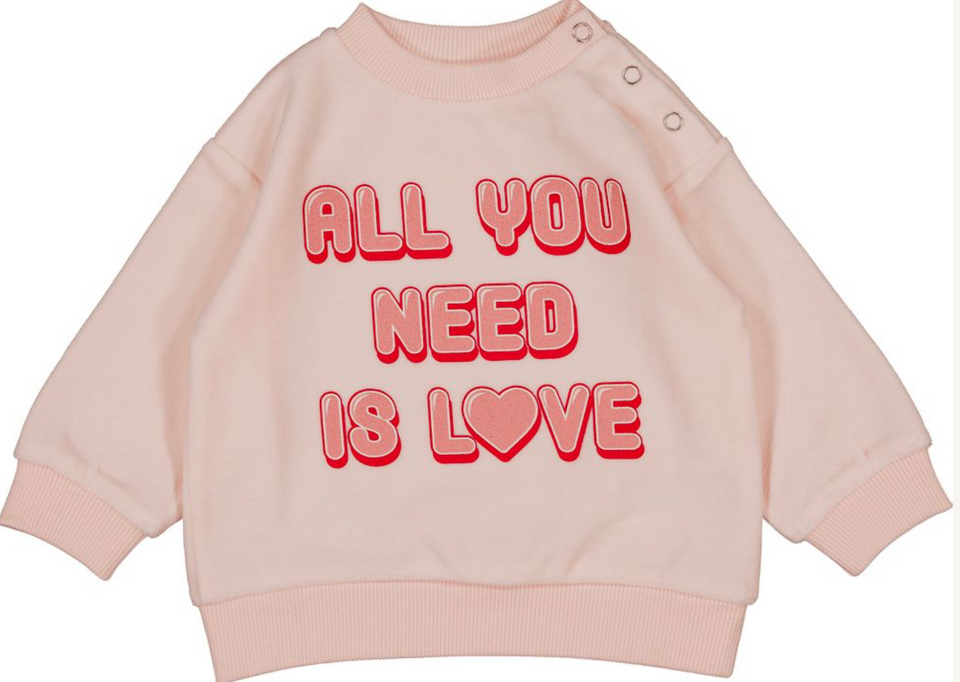 Louis Louise Pink Velvet Love Sweatset