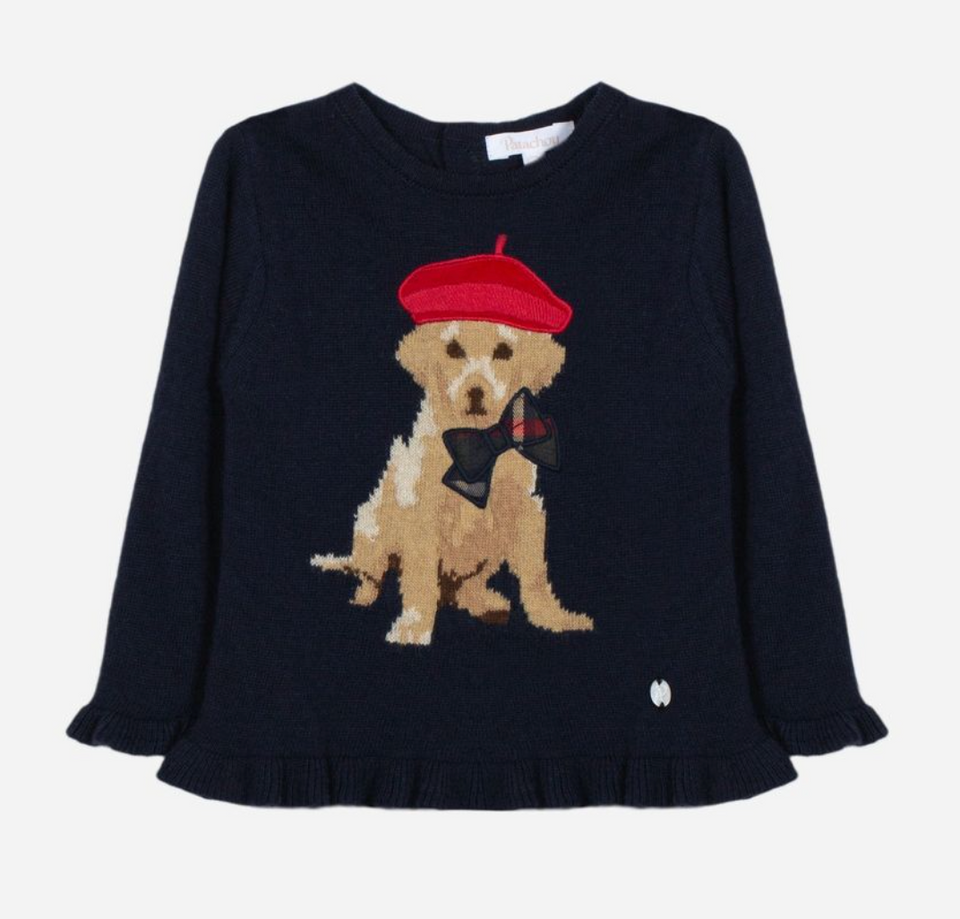 Patachou Marine Tricot Sweater