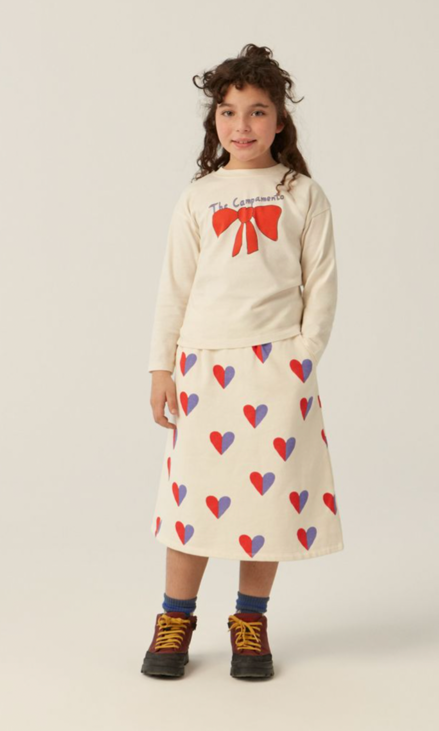 The Campamento Ecru Big Bow T-shirt