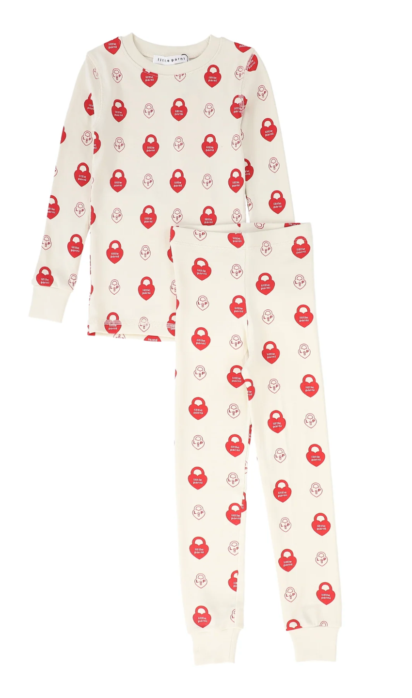 Little Parni Red LP Signature Pajamas