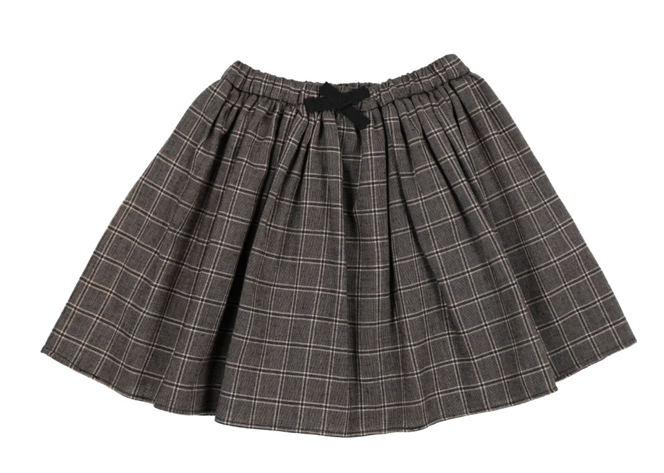 Kin Kin Plaid Girls Gathered Skirt