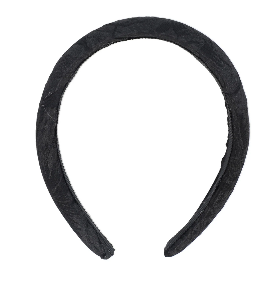 Francesca Guiliano Black Taffeta Headband