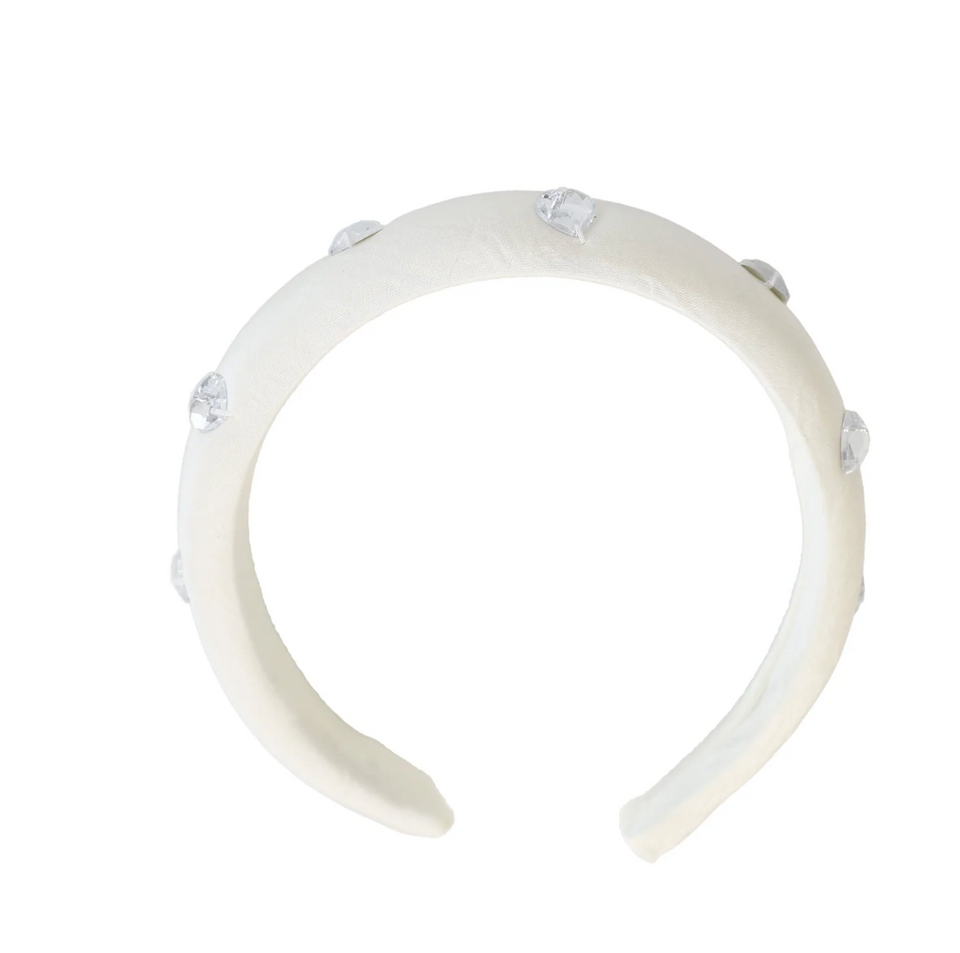 Francesca Guiliano Heart Diamond Scattered Headband