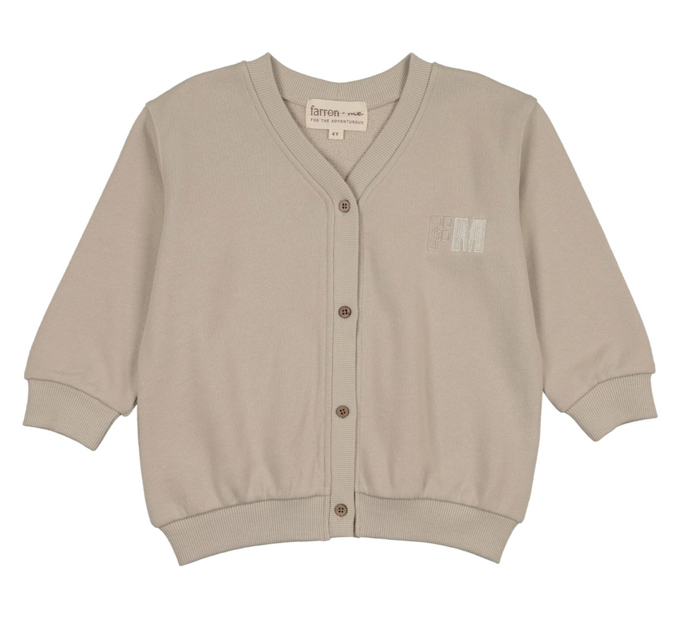 Farren + Me Natrual Dolman Turtleneck/Cardigan Set