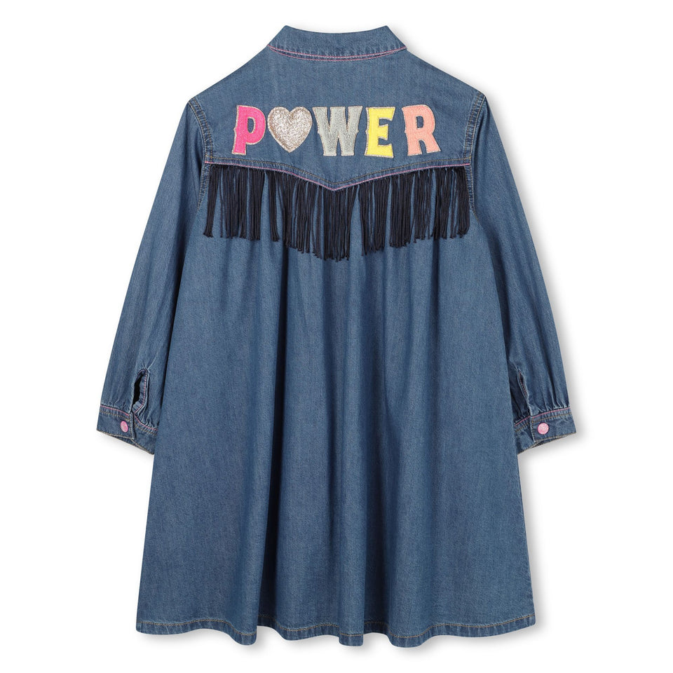 Billie Blush Long Sleeve Denim Dress