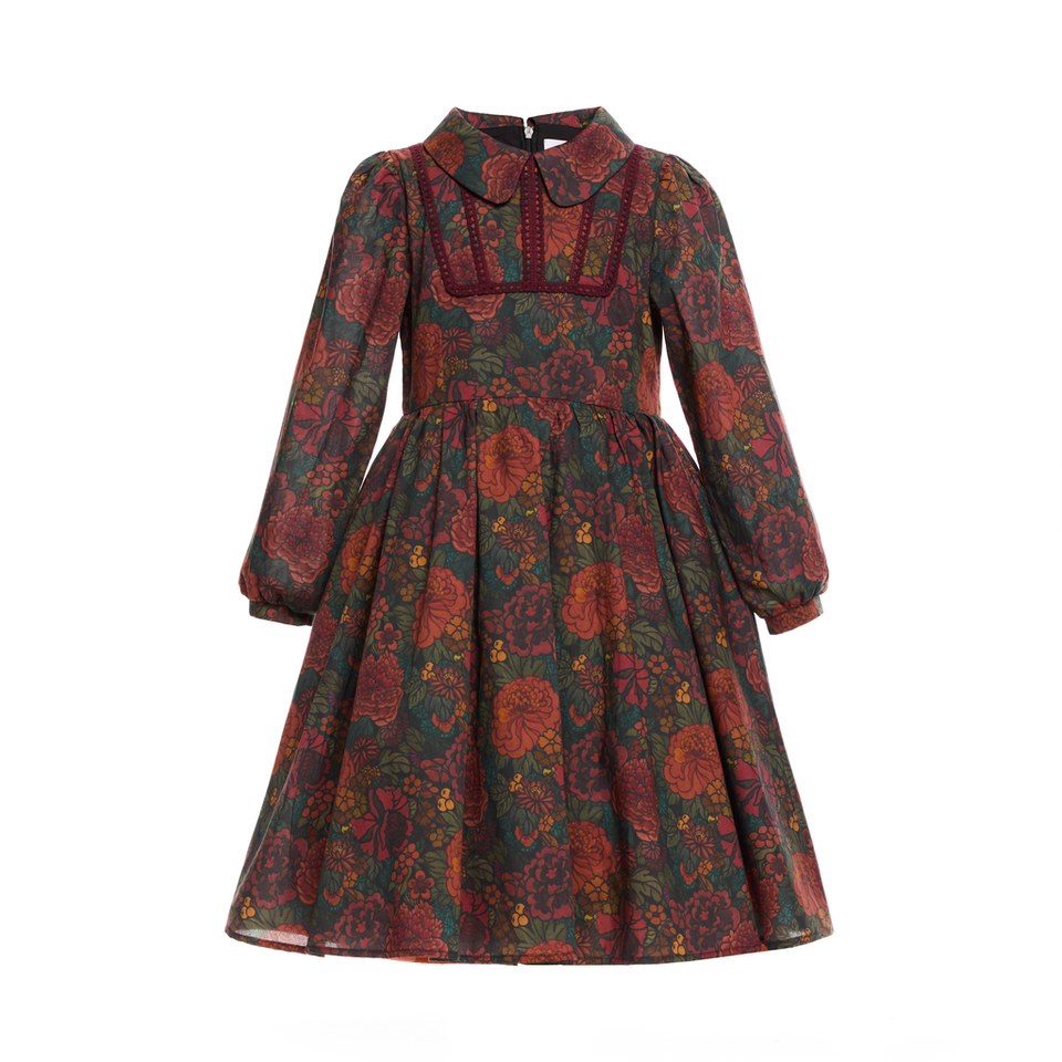 Paade Mode Peter Pan Collar Beatrice Red Dress