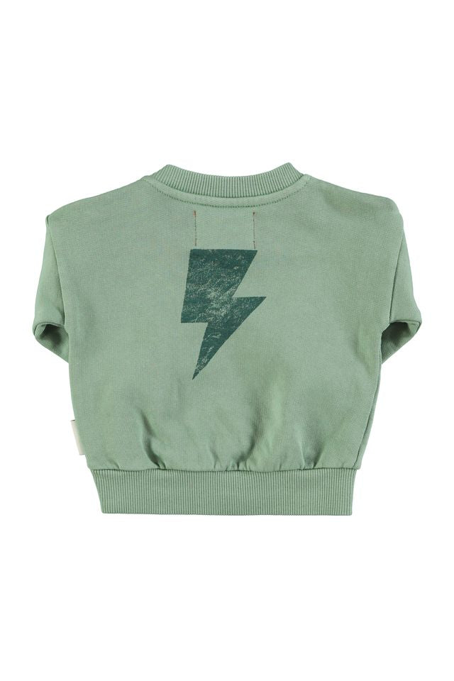Piupiuchick Baby Green "rock & roll" Sweatshirt