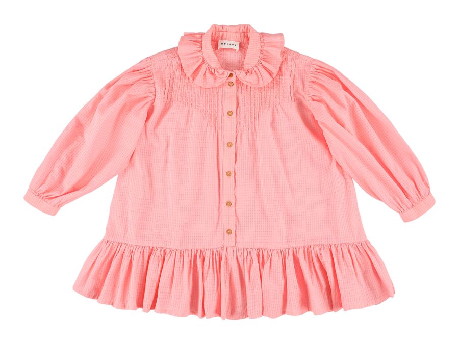 morley pink dress Morley Ruffle Collar Shell Glam Dress *must size down. – Elegant Child NY