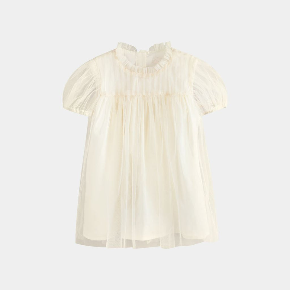 Cera Una Volta Kate Cream Baby Dress